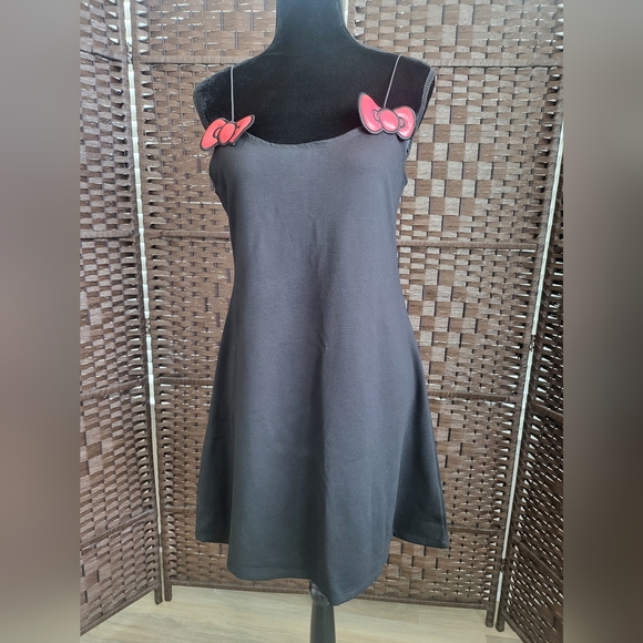 Dolls Kill Hello Kitty Mini Bow Strappy Dress - Picture 2 of 6